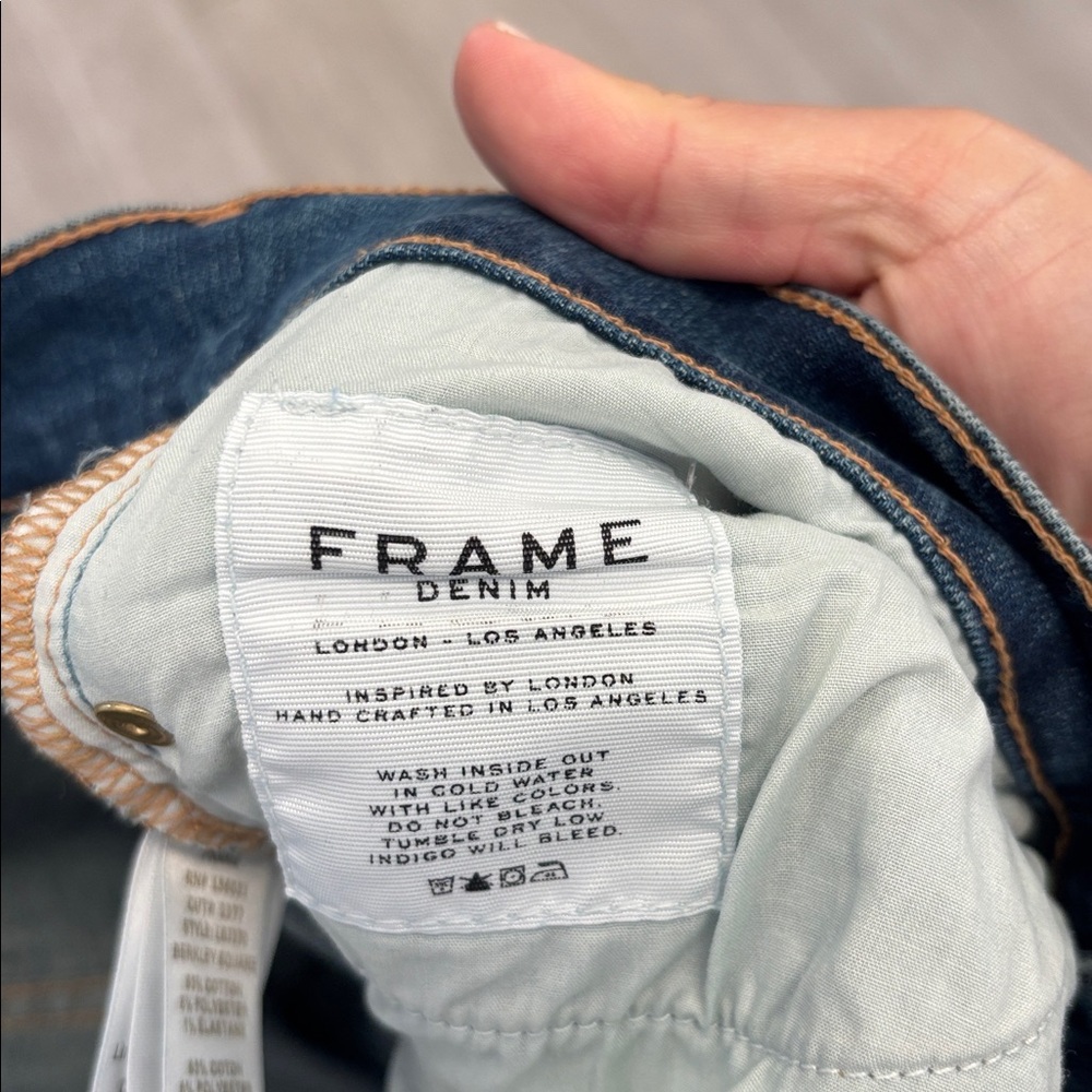 Frame Denim Le Garcon Berkley Square Blue Jeans size 27 - Picture 7 of 12